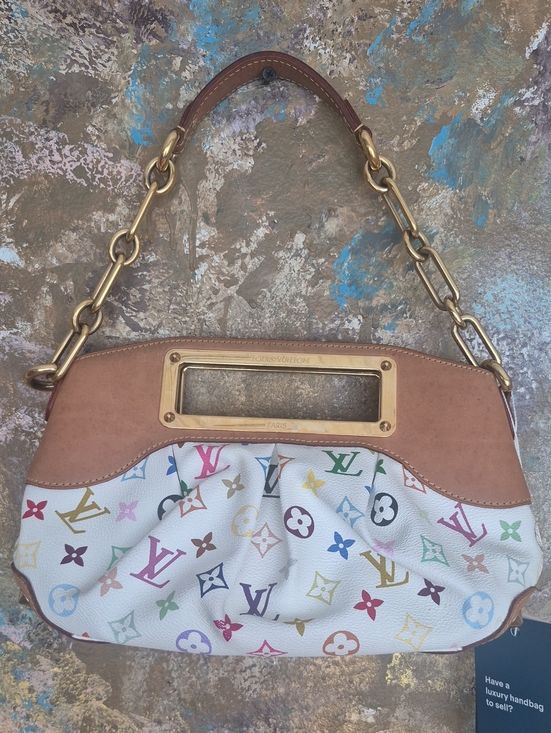 Louis Vuitton Handbags - Murakami Louis Vuitton Judy White Multicolor Monogram Canvas Shoulder Bag